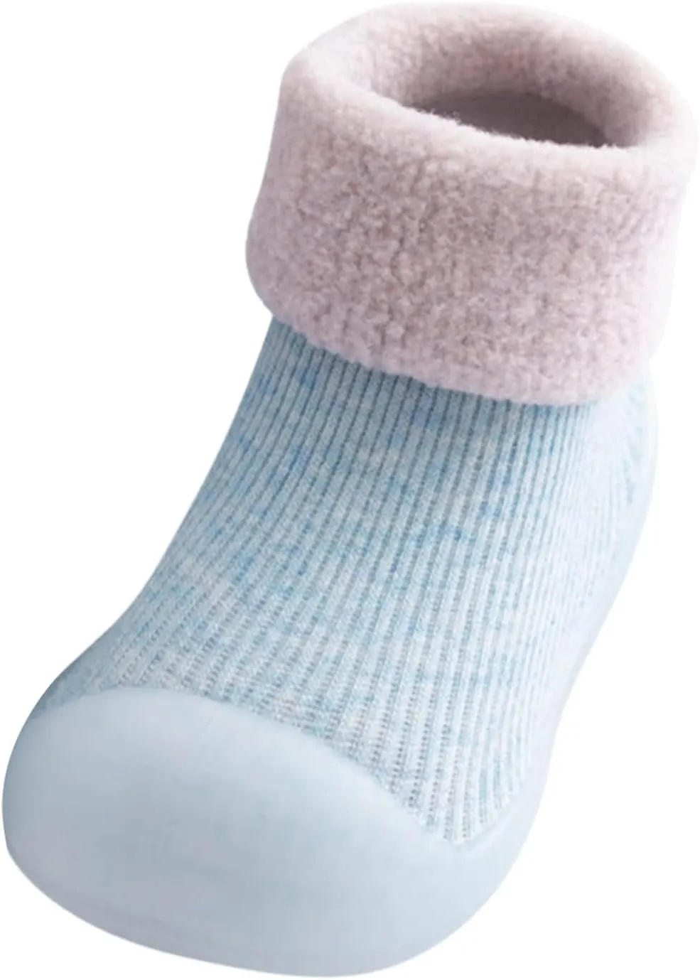 Baby Toddler First Walking Non-?Kid Shoes Boys Girls Soft Sole Breathable Knit Mesh Socks Shoes Slip on Slippers