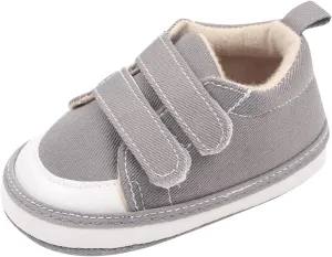 Baby Walking Shoes Girl Boy Soft Sole Breathable Cotton Canvas Shoes Lightweight Non-Slip Tennis Wide Sneakers