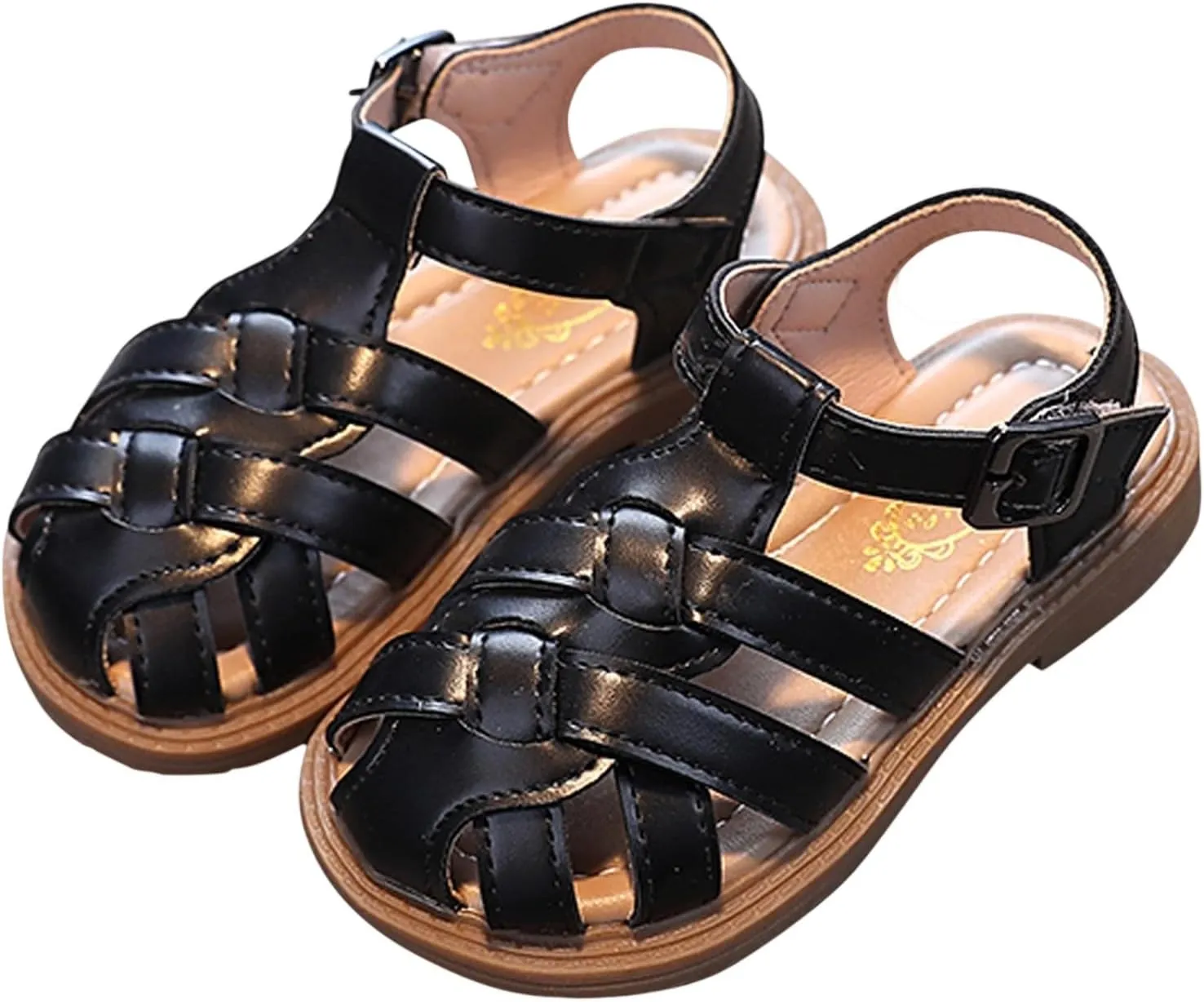 Breathable Infant Sandals with Ankle Strap Lightweight Walking Shoes for Summer Outdoor, Anti-Slip Sole Newborn to Toddler