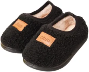 Childrens Girl Cotton Shoes Solid Color Fashion Soft Sole Winter Warm Indoor Non Slip Cotton Shoes