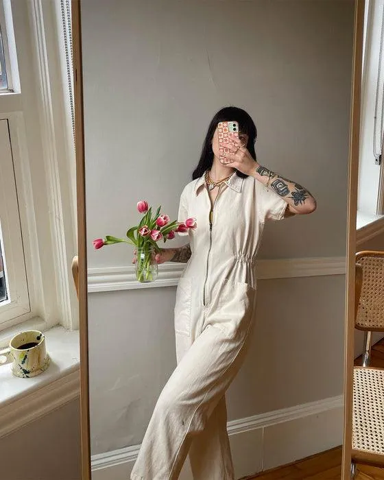 Cropped Utility Jumpsuit Outfit - Experience Comfort With Fashion