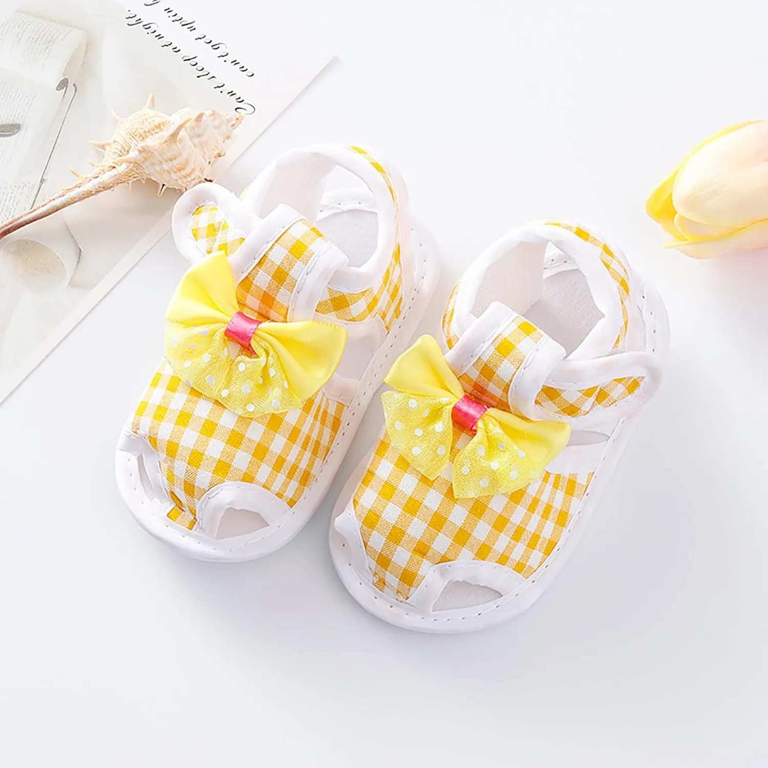 EnJoCho Children Sneakers Baby Girls Boys Non-Slip Soft Sole Toddler Shoes Infant Toddler First Walkers Shoes Princess