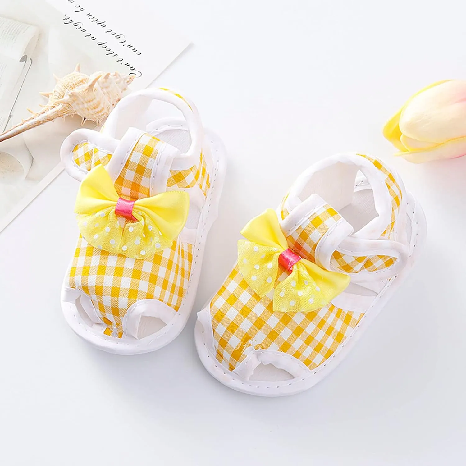 EnJoCho Children Sneakers Baby Girls Boys Non-Slip Soft Sole Toddler Shoes Infant Toddler First Walkers Shoes Princess
