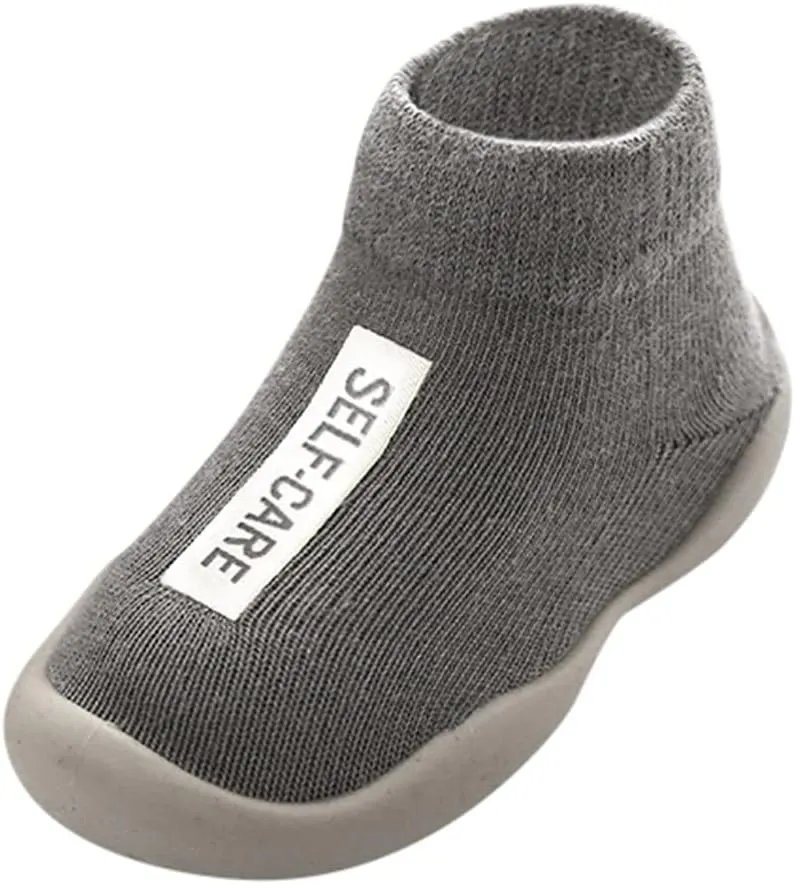 EnJoCho Flats for Children,Newborn InfantBaby Boys Girls Soft Sole Prewalker Warm Casual Flats Shoes for 0-12M (Gray-03#, 2-3 Years)