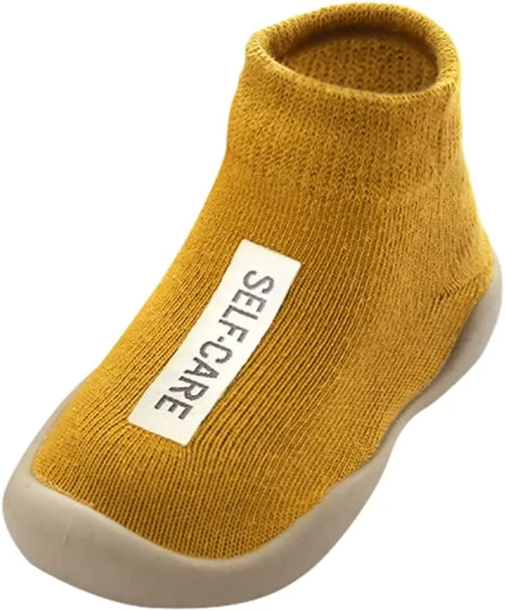 EnJoCho Flats for Children,Newborn InfantBaby Boys Girls Soft Sole Prewalker Warm Casual Flats Shoes for 0-12M (Yellow-03#, 3-4 Years)