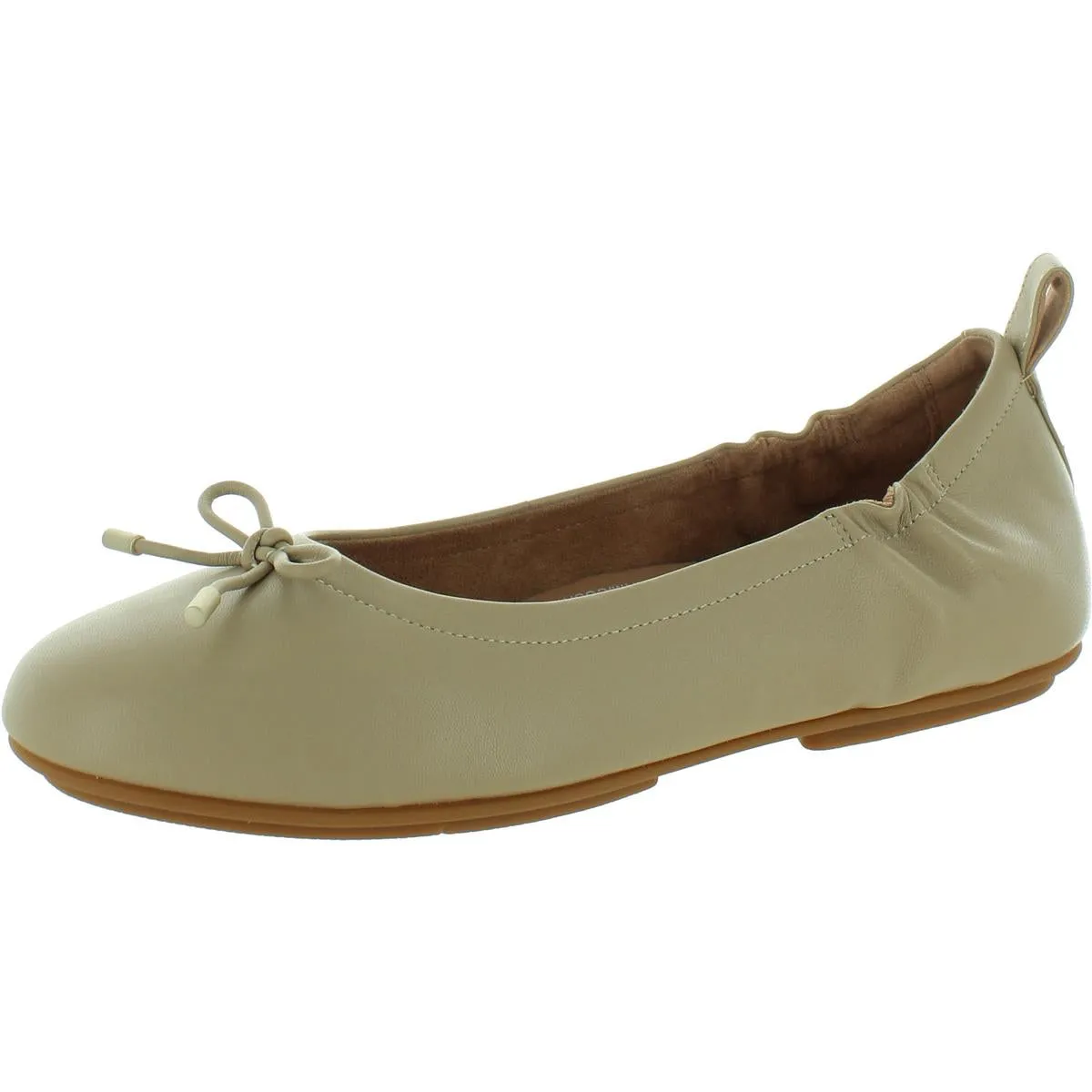 Fitflop Womens ALLEGRO BOW Leather Ballet Flats
