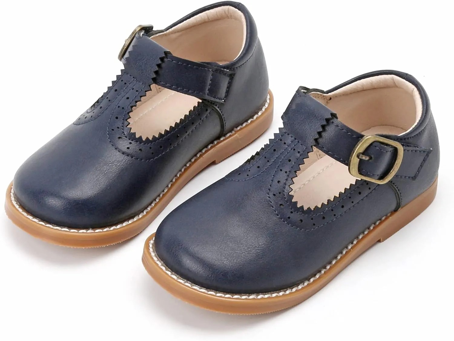 GINFIVE Toddler Little Girls Mary Janes Flats Girls Dress Shoes Kids Shoes