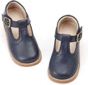 GINFIVE Toddler Little Girls Mary Janes Flats Girls Dress Shoes Kids Shoes