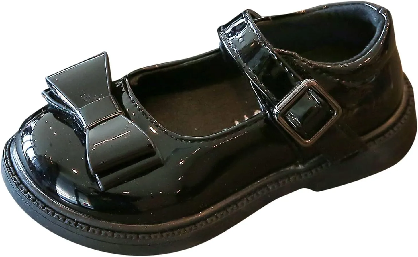 Girls Kids Mary Jane Shoes Bow Rubber Sole Ankle Sandals Baby Childrens School Dress Dance Casual Non Slip Shoes