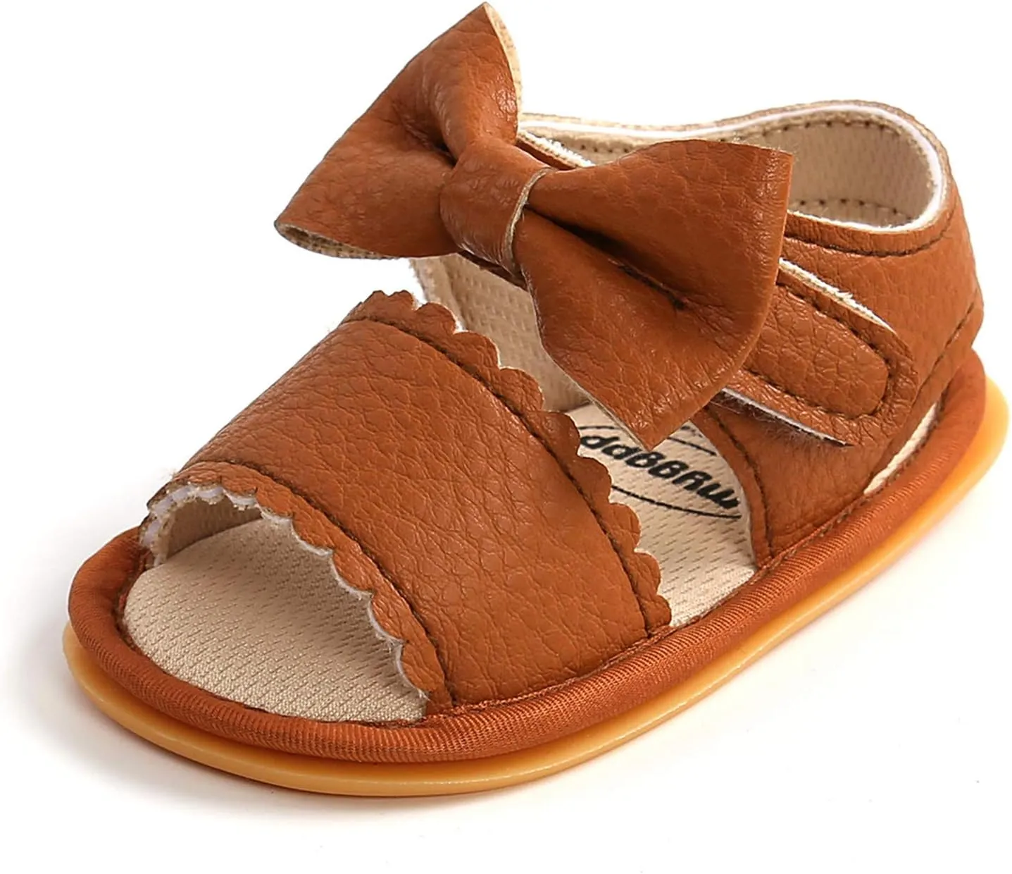 Girls Non-Slip Walking Shoes Baby Bow Boys Sandals Rubber Flat Soft Summer Sole Baby Shoes Baby Girl Boots