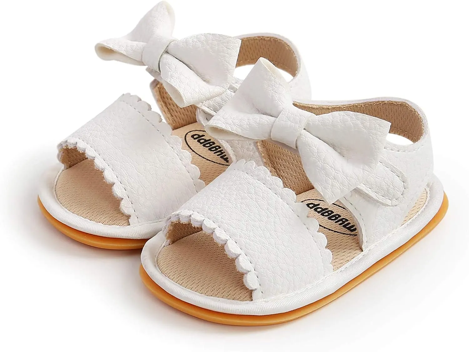 Girls Non-Slip Walking Shoes Baby Bow Boys Sandals Rubber Flat Soft Summer Sole Baby Shoes Baby Girl Boots