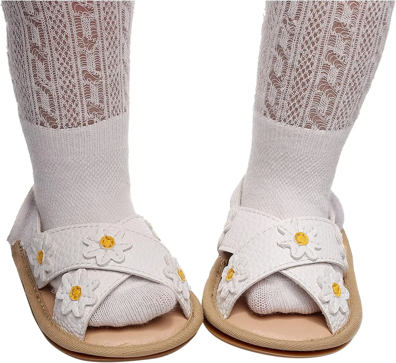 Girls Sandals Soft Sole Flat Beach Shoes Toddler Infant Kids Baby First Walkers Shoes Open Toe Sandals