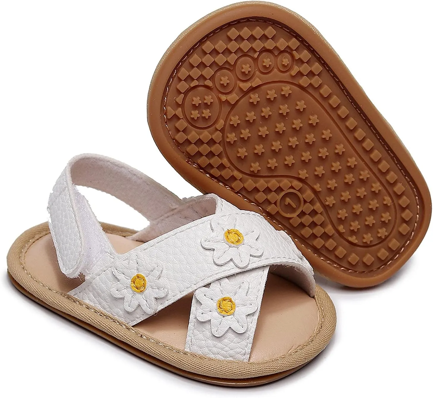 Girls Sandals Soft Sole Flat Beach Shoes Toddler Infant Kids Baby First Walkers Shoes Open Toe Sandals