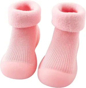 Home Slippers Boys Kids Toddler Baby Boys Girls Solid Warm Knit Soft Sole Rubber Shoes Baby Size 3 Sandals