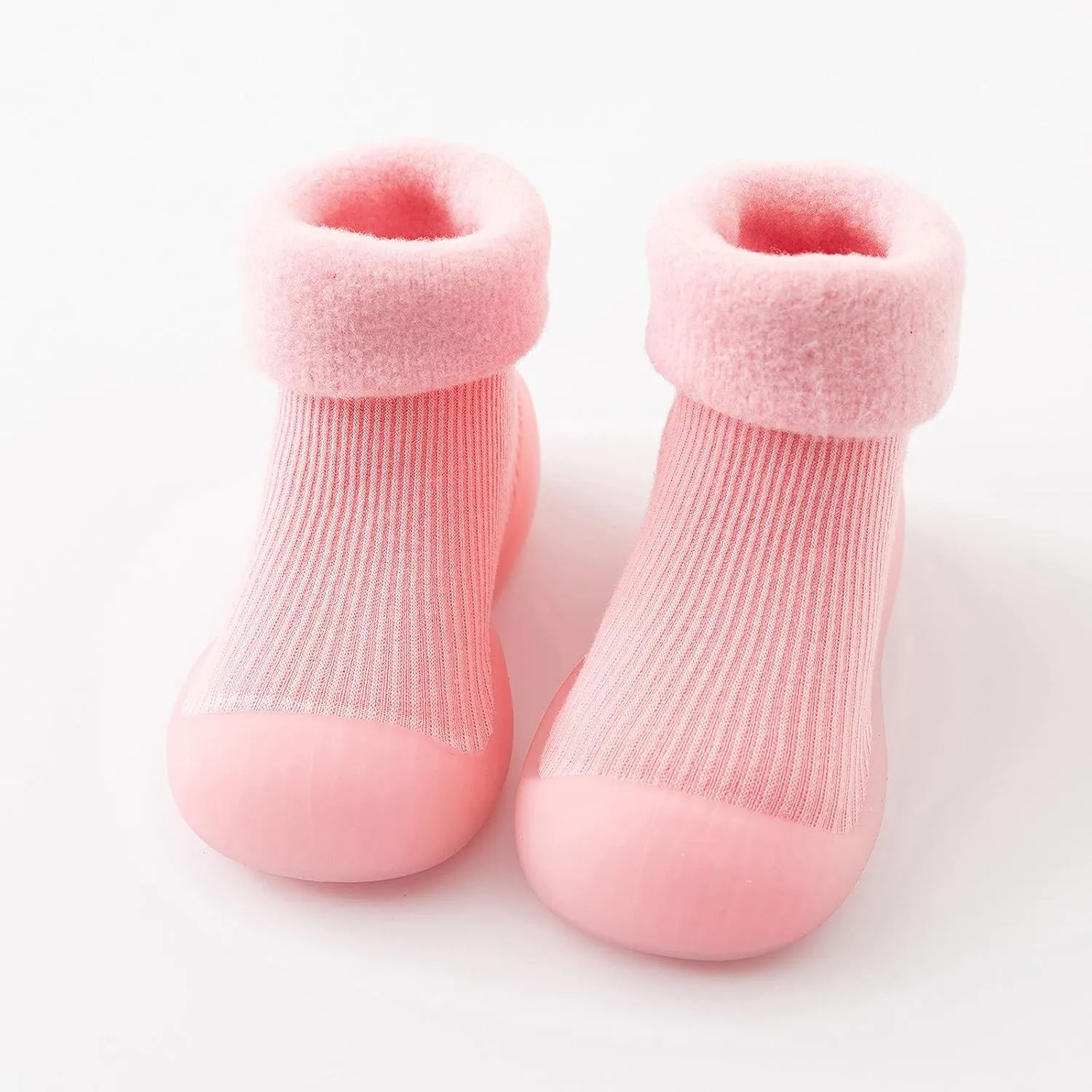Home Slippers Boys Kids Toddler Baby Boys Girls Solid Warm Knit Soft Sole Rubber Shoes Baby Size 3 Sandals