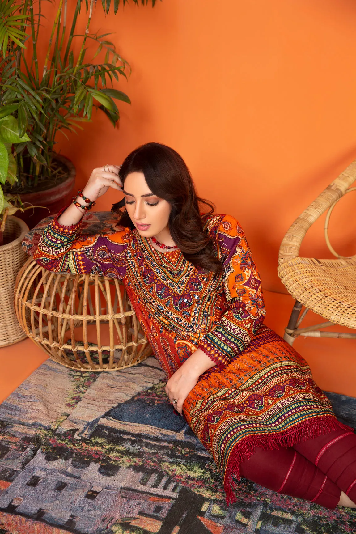 Khadar 2 Pcs Hand Work Ready to Wear Dress by Zaiwa 06