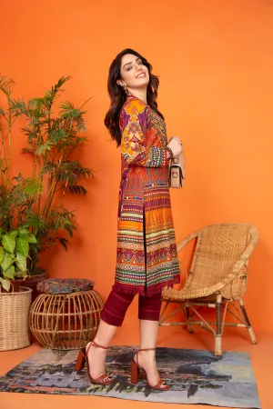 Khadar 2 Pcs Hand Work Ready to Wear Dress by Zaiwa 06