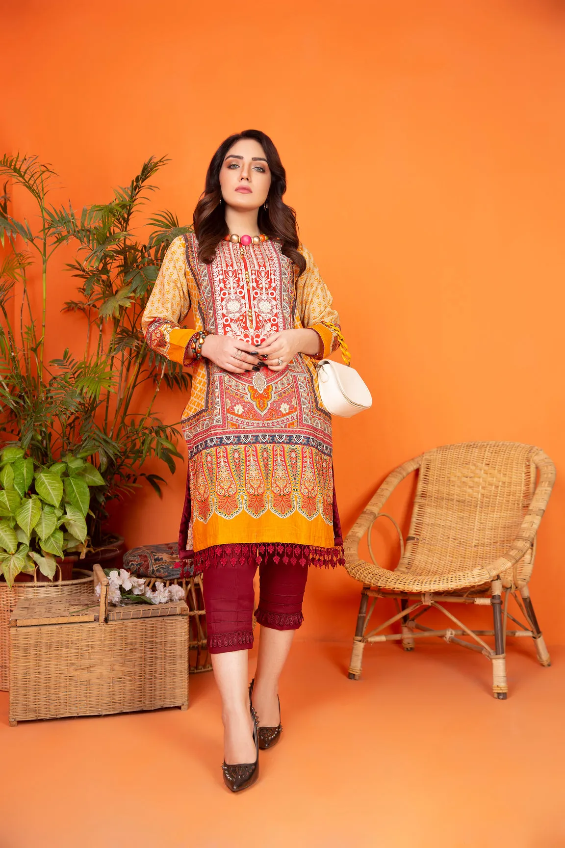 Khadar 2 Pcs Hand Work Ready to Wear Dress by Zaiwa 07