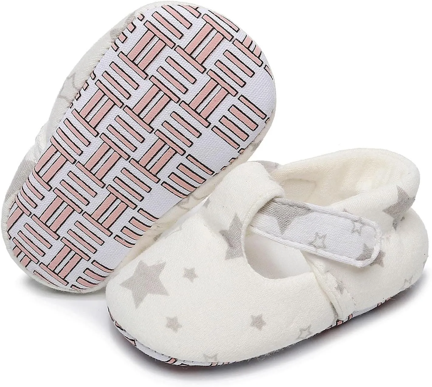 Kids Cotton Soft Sandals Indoor Casual Breathable Light Shoes Baby Boys Girls First Walking Ankle Cute Comfy Sneaker