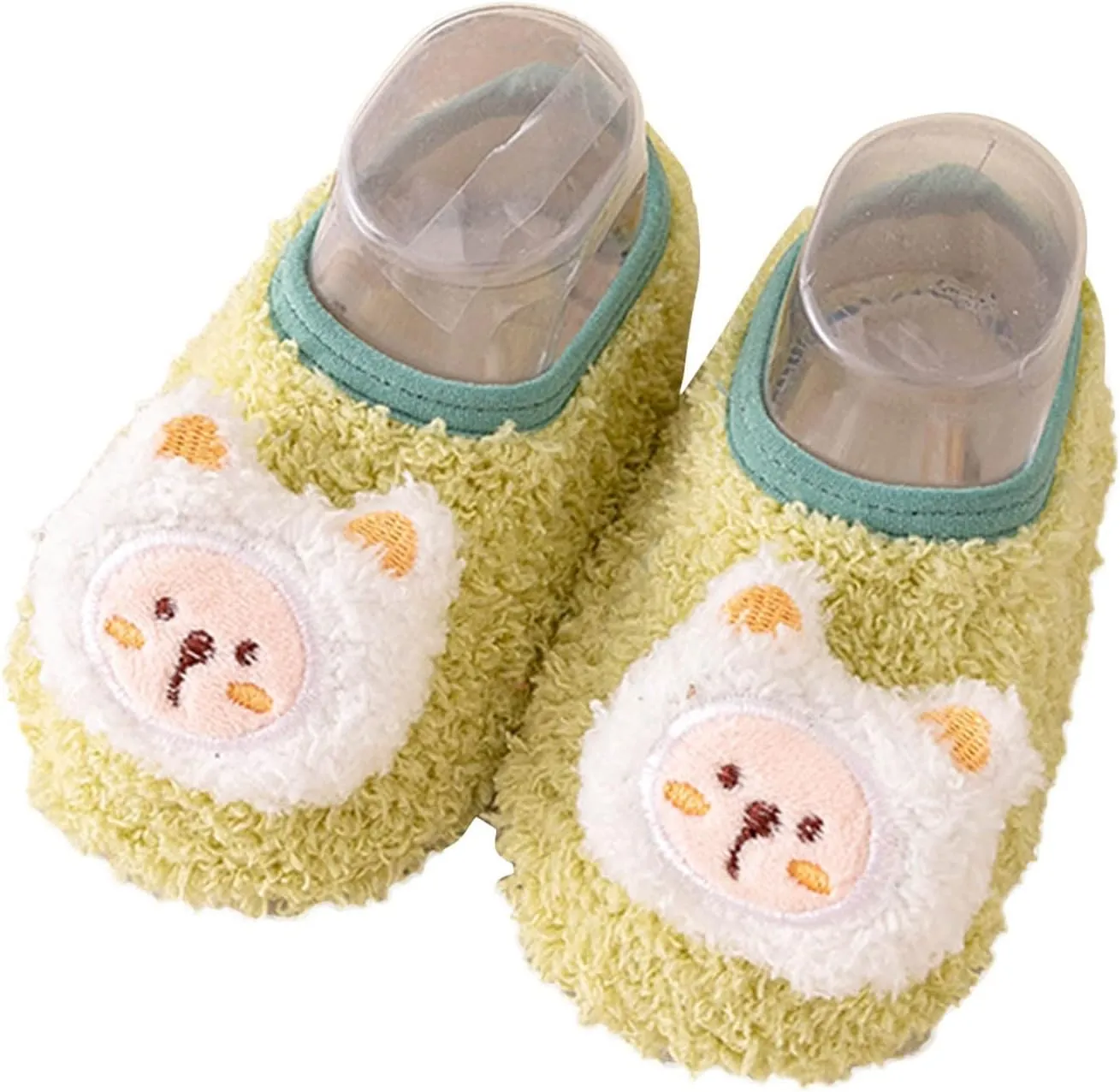 Newborn Baby Boy Girl Soft Fleece Slippers Infant Socks Shoe Non kid Toddler First Walk Shoes