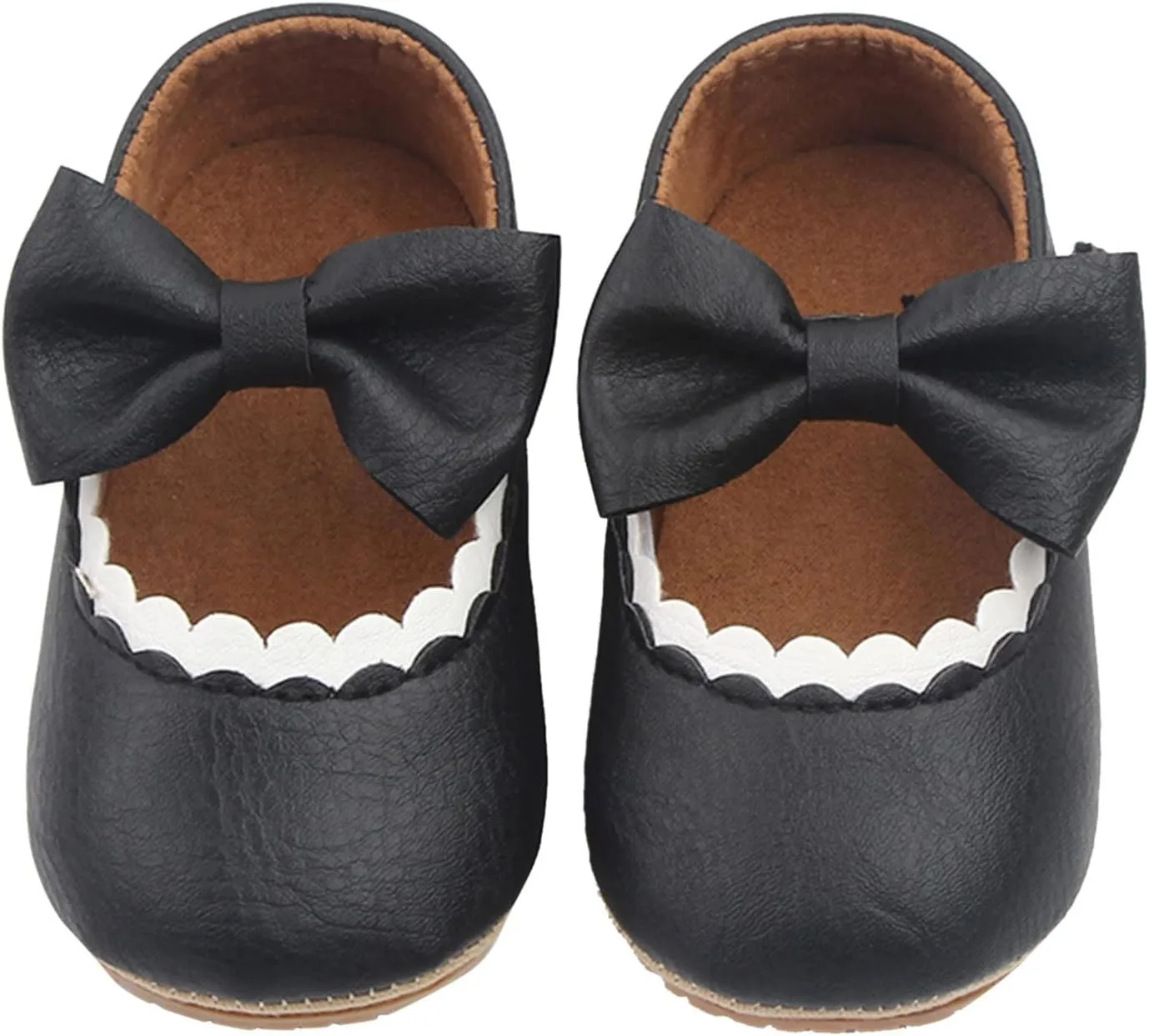 NSOT Toddler Party Rubber Wedding Dress Bowknot Sole Princess Girls Shoes Infant Crib Shoes Walking Baby Girl Soft Boots