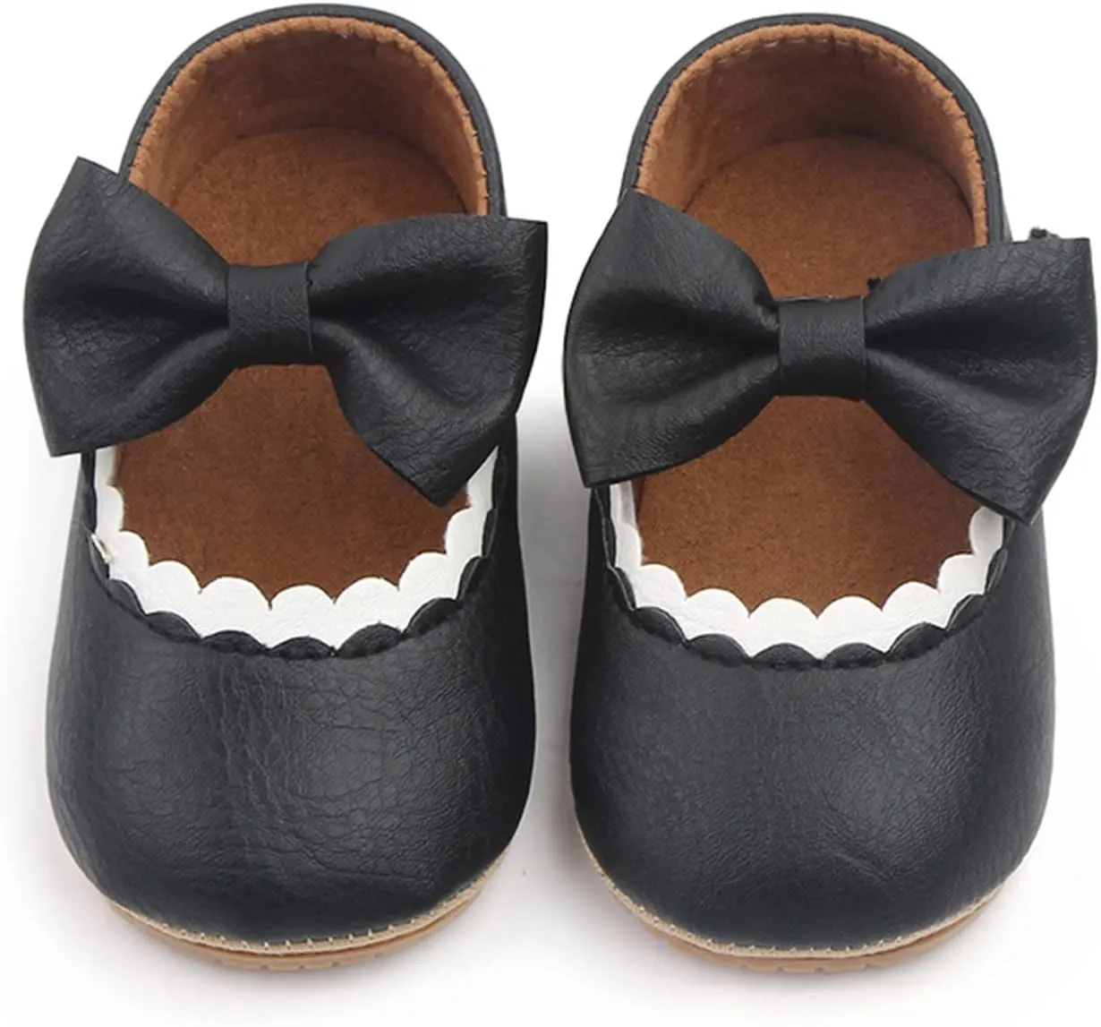 NSOT Toddler Party Rubber Wedding Dress Bowknot Sole Princess Girls Shoes Infant Crib Shoes Walking Baby Girl Soft Boots