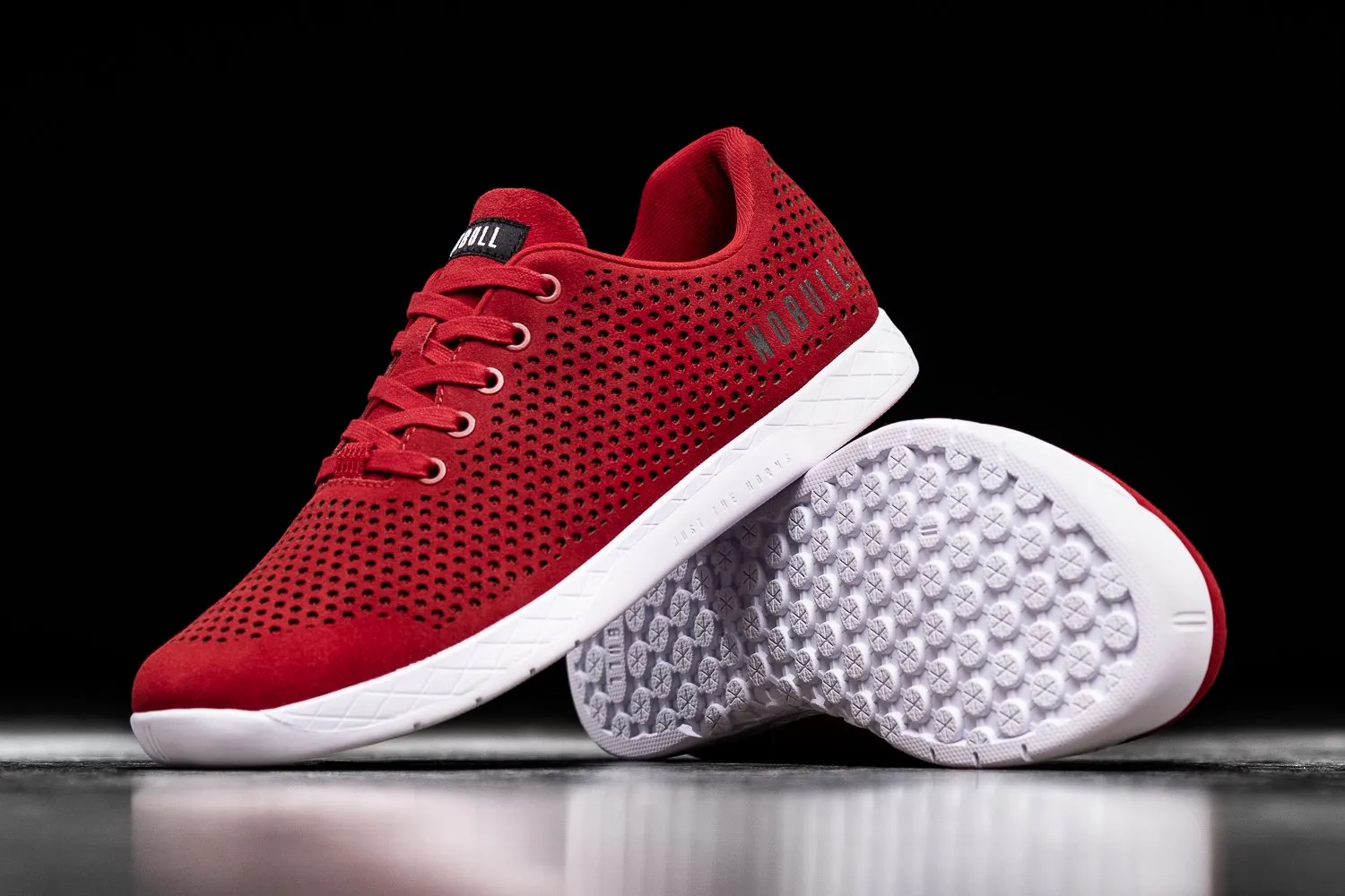 RACING RED SUEDE TRAINER (WOMEN'S)