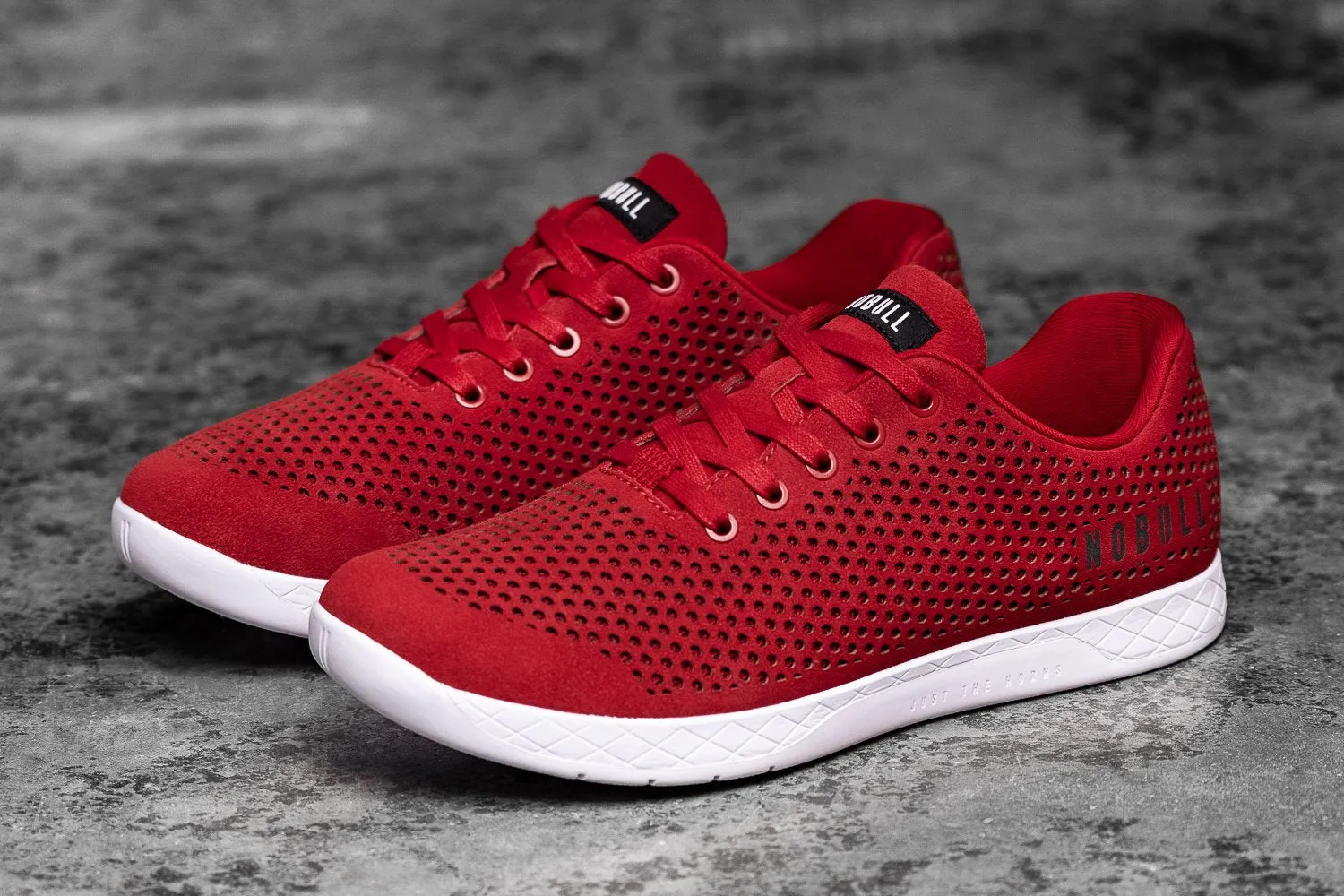 RACING RED SUEDE TRAINER (WOMEN'S)