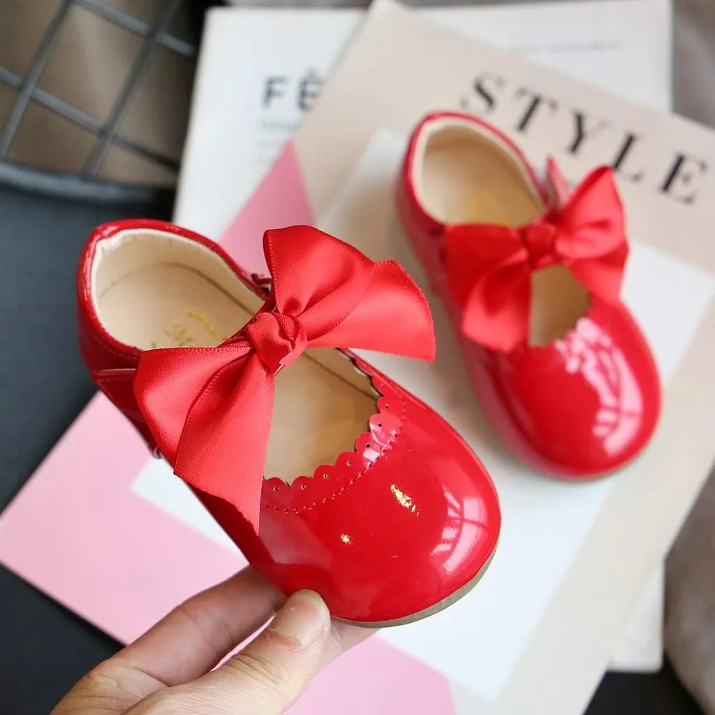 School Uniform Dress Shoes for Toddler Girls Mary Jane Flat Flower Girl Shoes Little Kid Ballet Shoes Church Baby Shoes