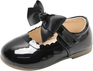 School Uniform Dress Shoes for Toddler Girls Mary Jane Flat Flower Girl Shoes Little Kid Ballet Shoes Church Baby Shoes