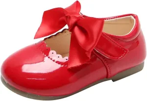 School Uniform Dress Shoes for Toddler Girls Mary Jane Flat Flower Girl Shoes Little Kid Ballet Shoes Church Baby Shoes