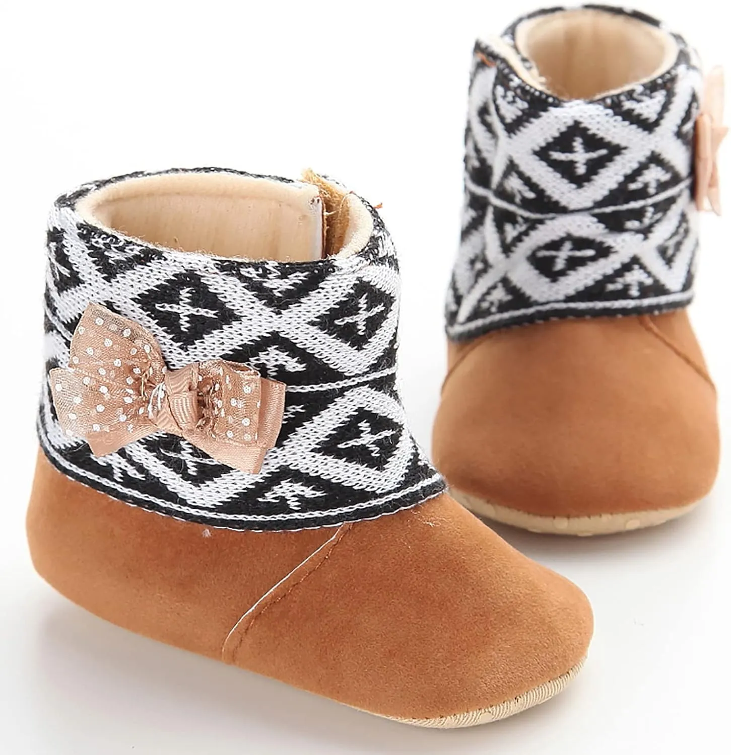 Size 7 Toddler Shoes Christmas Snowflake Print Shoes Baby Girls Boys Soft Toddler Baby Boy's Leather Sneaker