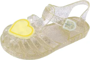 Toddler Baby Girls Sandals Shoes Cute Fruit Jelly Colors Hollow Out Flats Non-Slip Soft Sole Beach Sandals Shoes D-490 Yellow 12.5