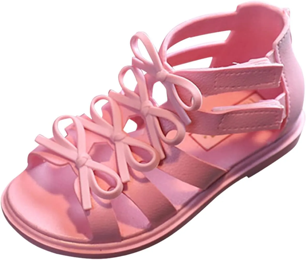 Toddler Boys Girls Sandals Shoes Baby Kids Children Cute Candy Slip On Hollow Out Non-slip Soft Sole Beach Shoes U-387 Pink 12