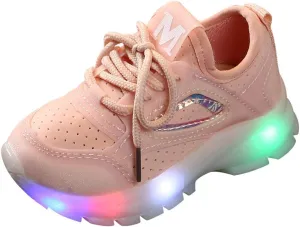 Toddler Boys Girls Sneakers Lace up Soft Sole Anti-Slip Shoes Mesh Breathable Lightweight Breathable Sneaker
