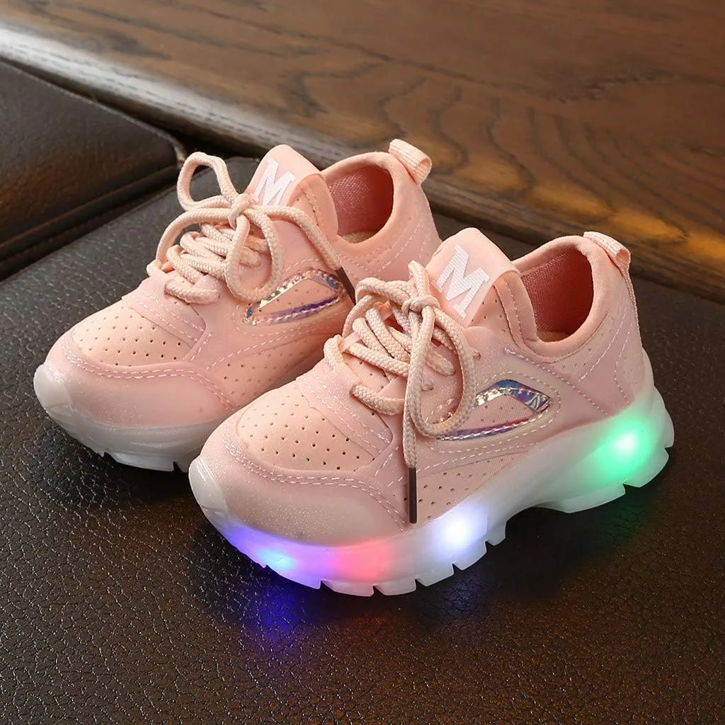 Toddler Boys Girls Sneakers Lace up Soft Sole Anti-Slip Shoes Mesh Breathable Lightweight Breathable Sneaker