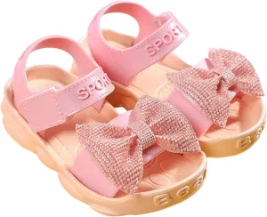 Toddler Girl Shoes Toddler Kids Infant Girls Soild Bowknot Princress Shoes Soft Sole Non Slip First Walkers