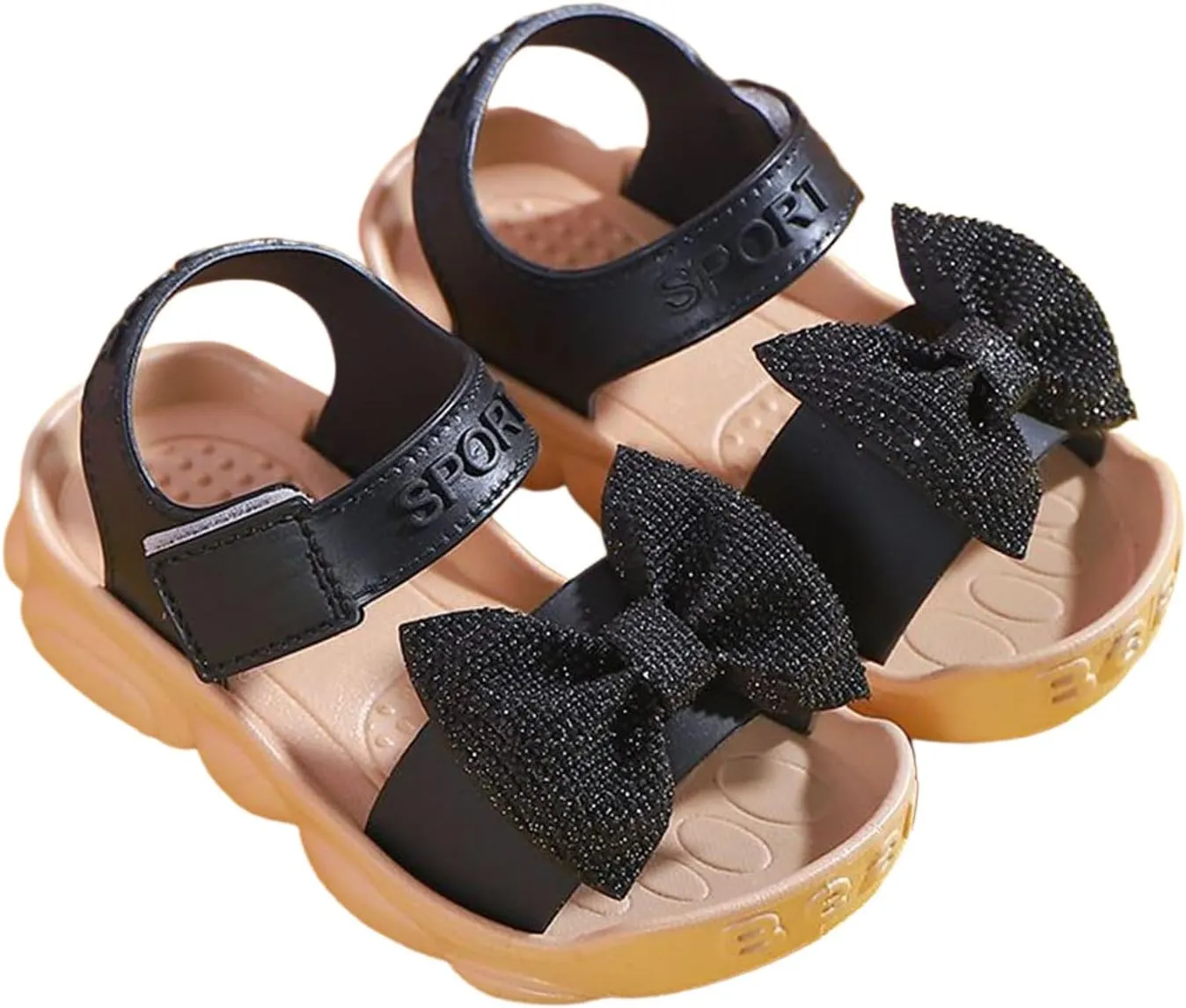 Toddler Girl Shoes Toddler Kids Infant Girls Soild Bowknot Princress Shoes Soft Sole Non Slip First Walkers