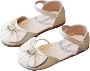 Toddler Girls Sandals Soft Rubber Flats Summer Baby Flower Girl Shoes.