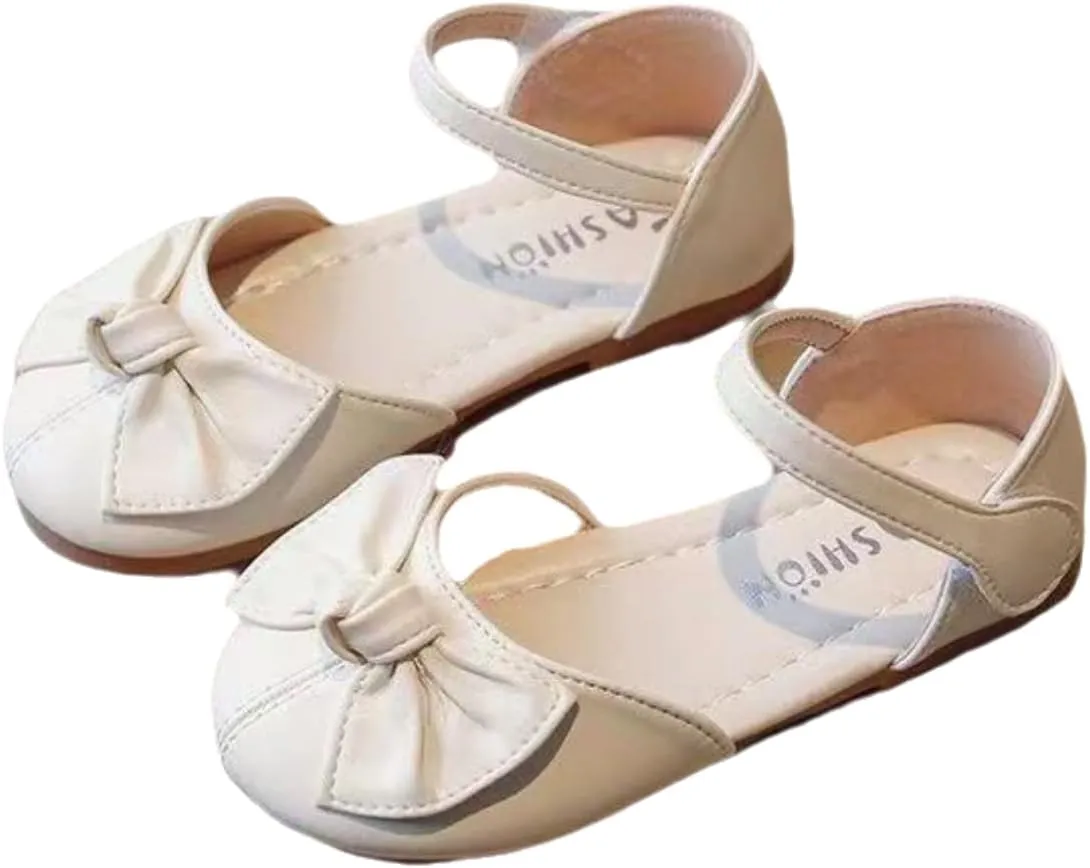 Toddler Girls Sandals Soft Rubber Flats Summer Baby Flower Girl Shoes.