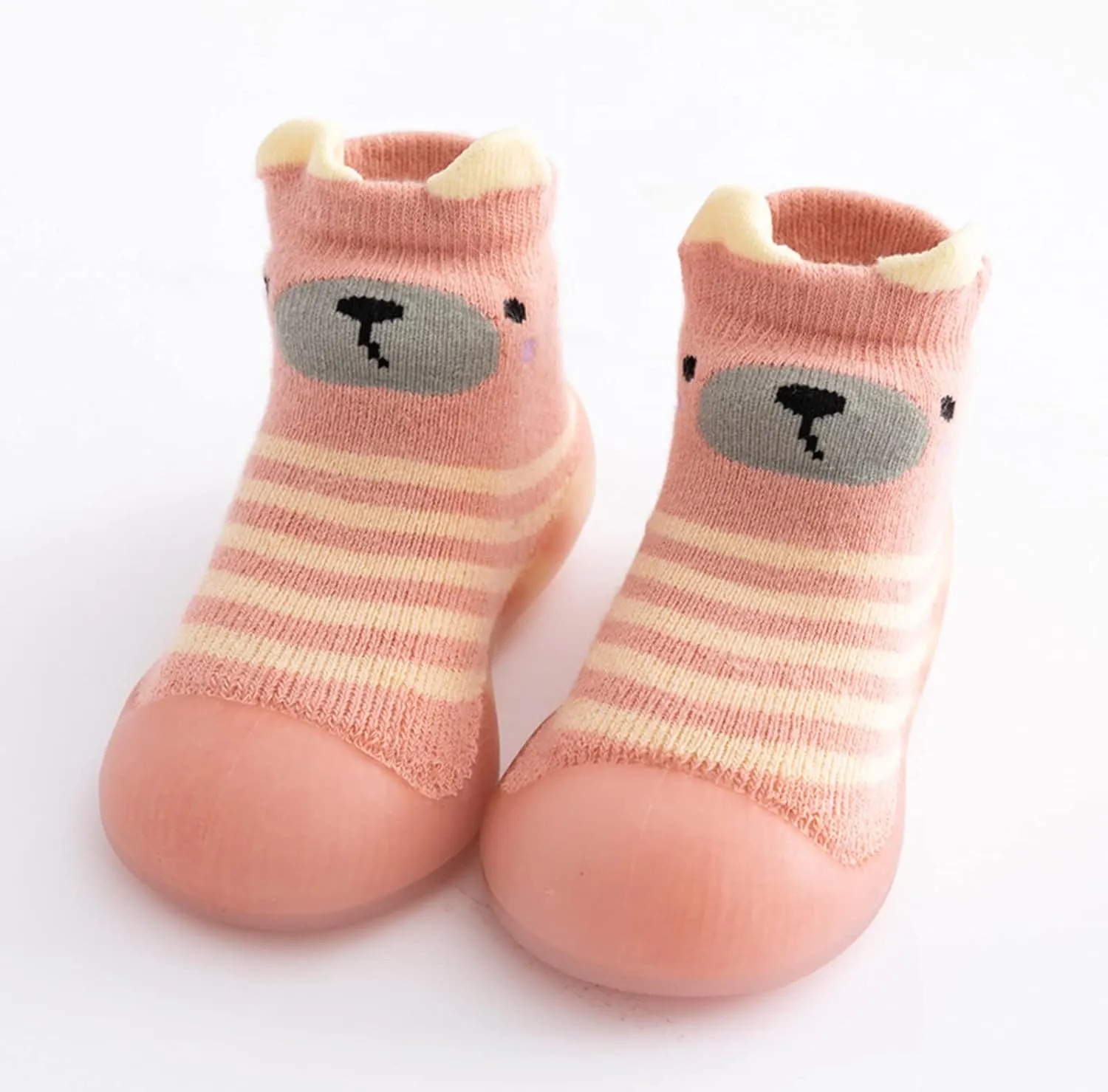 Toddler House Slippers Boys Kids Toddler Baby Boys Girls Solid Warm Knit Soft Sole Rubber Shoe Slipper Boys Owl Slippers