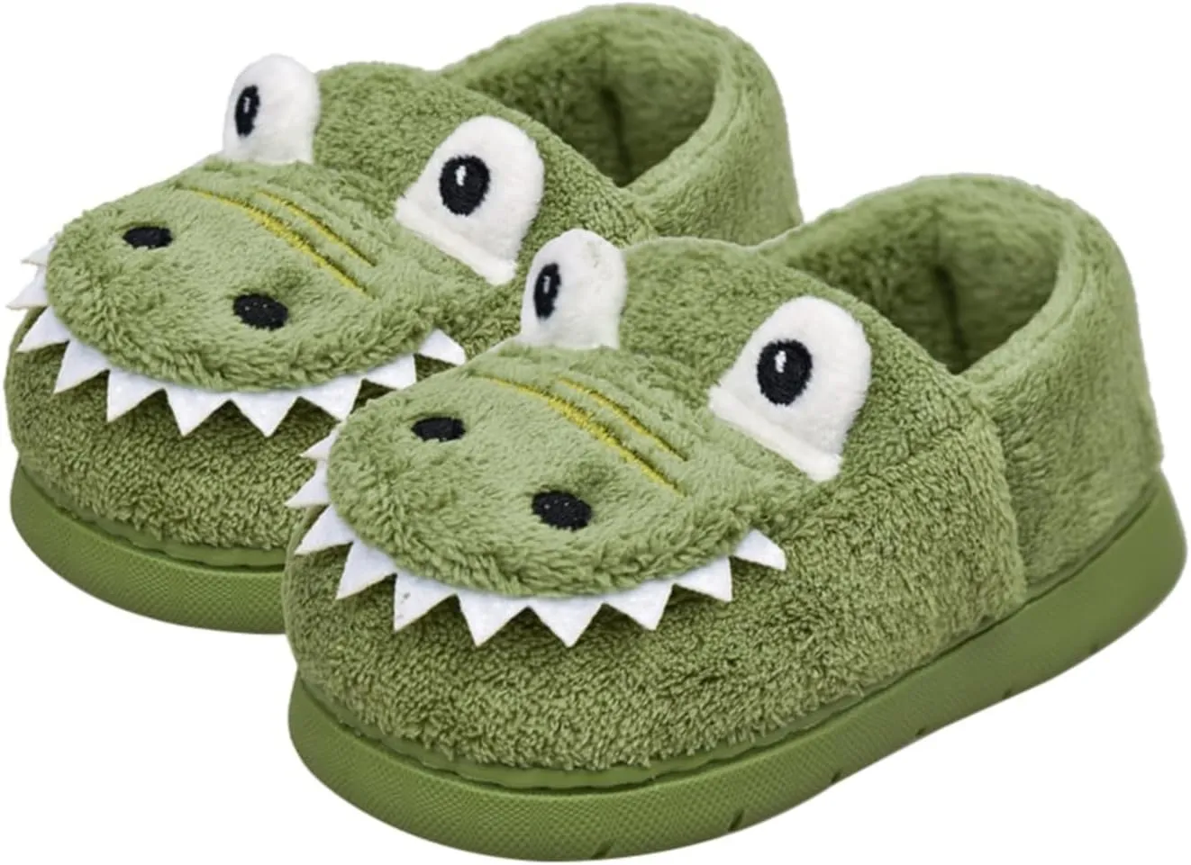 Toddler Slippers Winter Girl Boy Cute Dinosaur House Slipper Kids Warm Fuzzy Slippers Soft Plush Indoor Baby Shoes