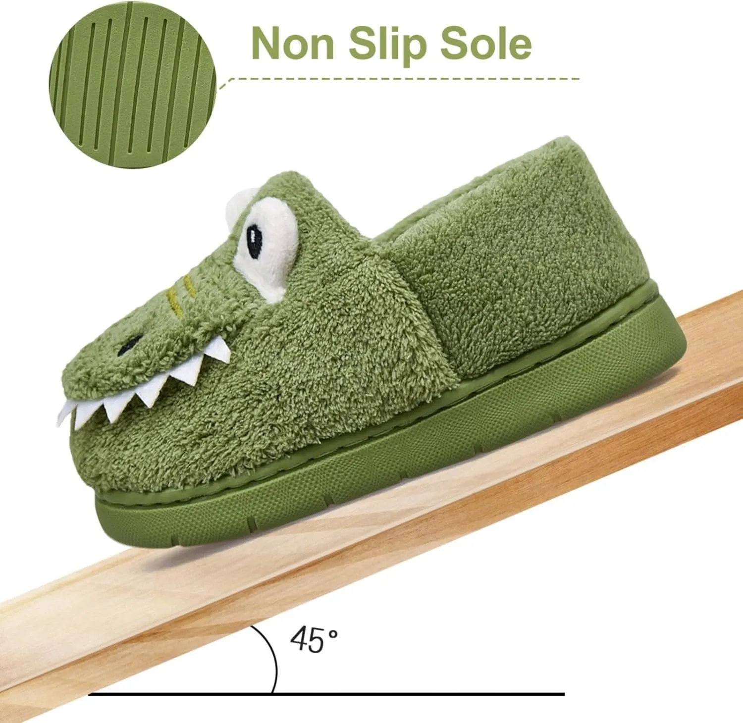 Toddler Slippers Winter Girl Boy Cute Dinosaur House Slipper Kids Warm Fuzzy Slippers Soft Plush Indoor Baby Shoes