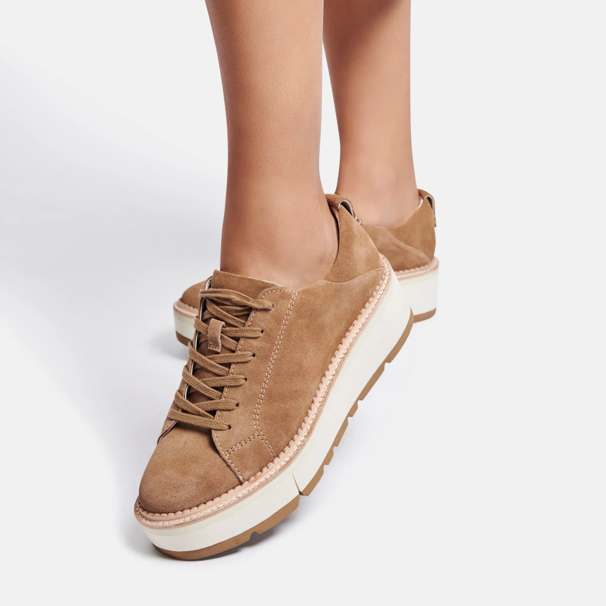 TOYAH SNEAKERS TRUFFLE SUEDE re:vita