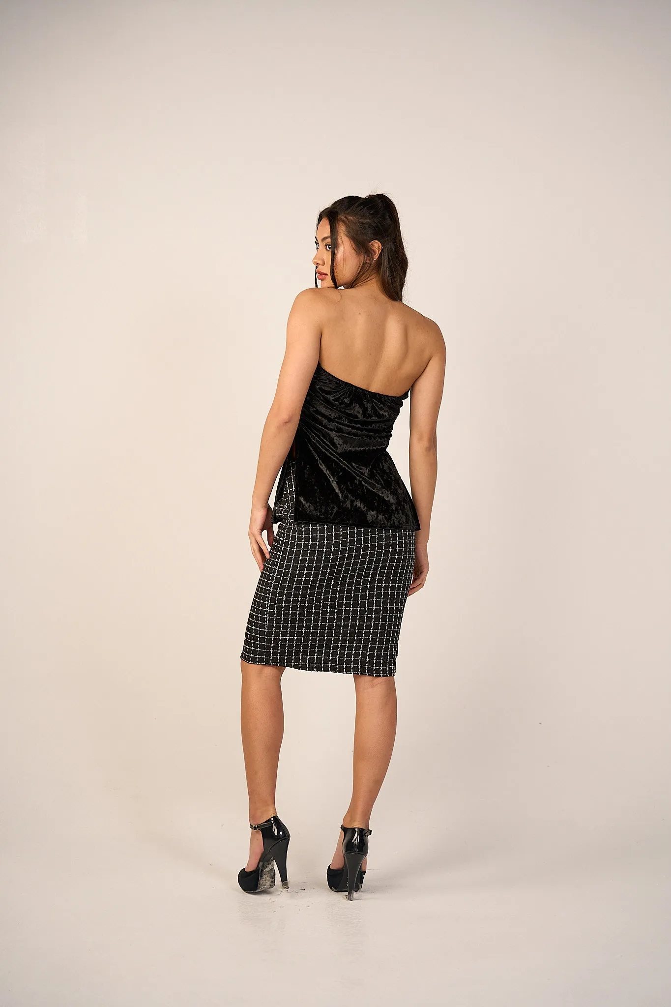 Tweed Skirt - Black