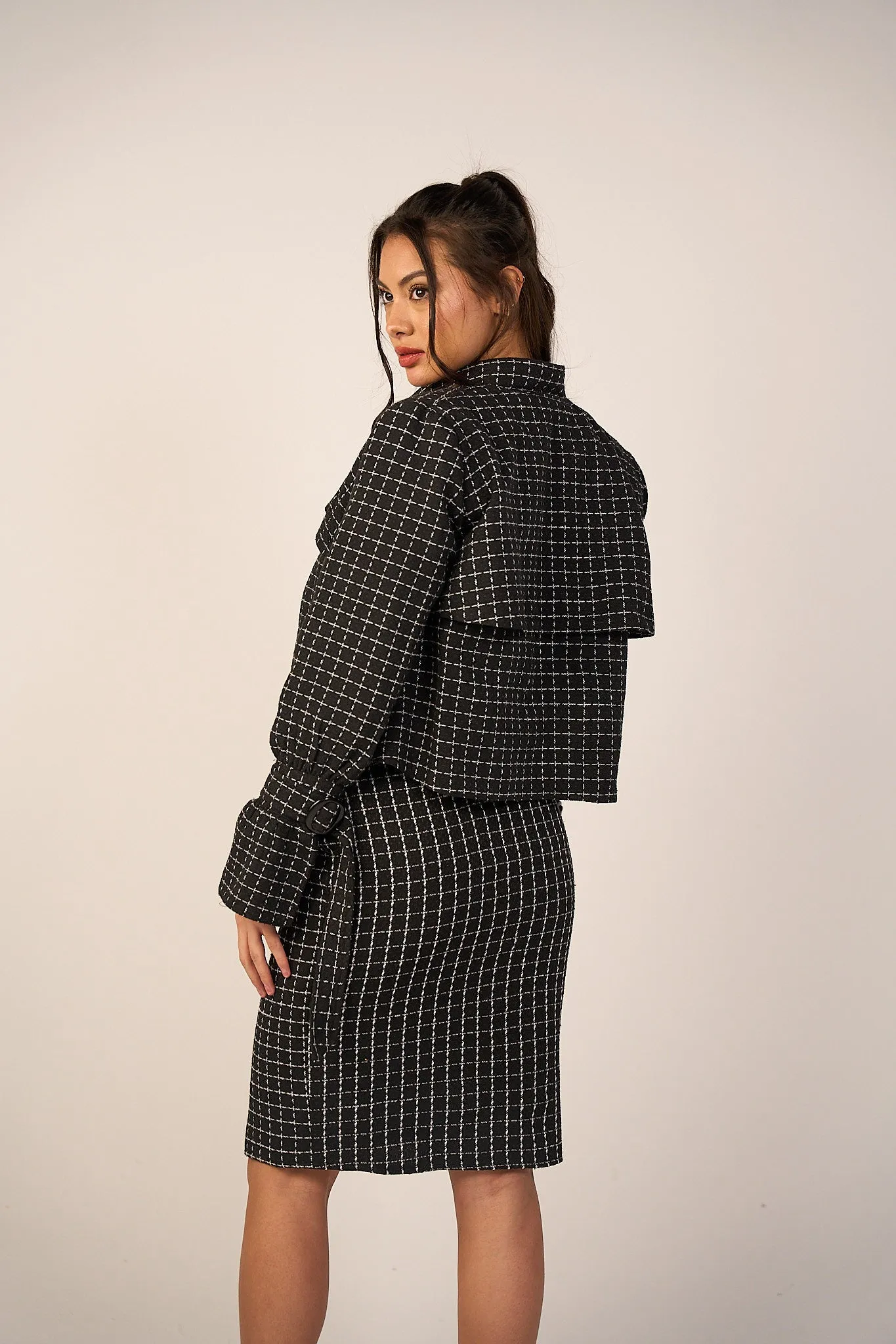 Tweed Skirt - Black
