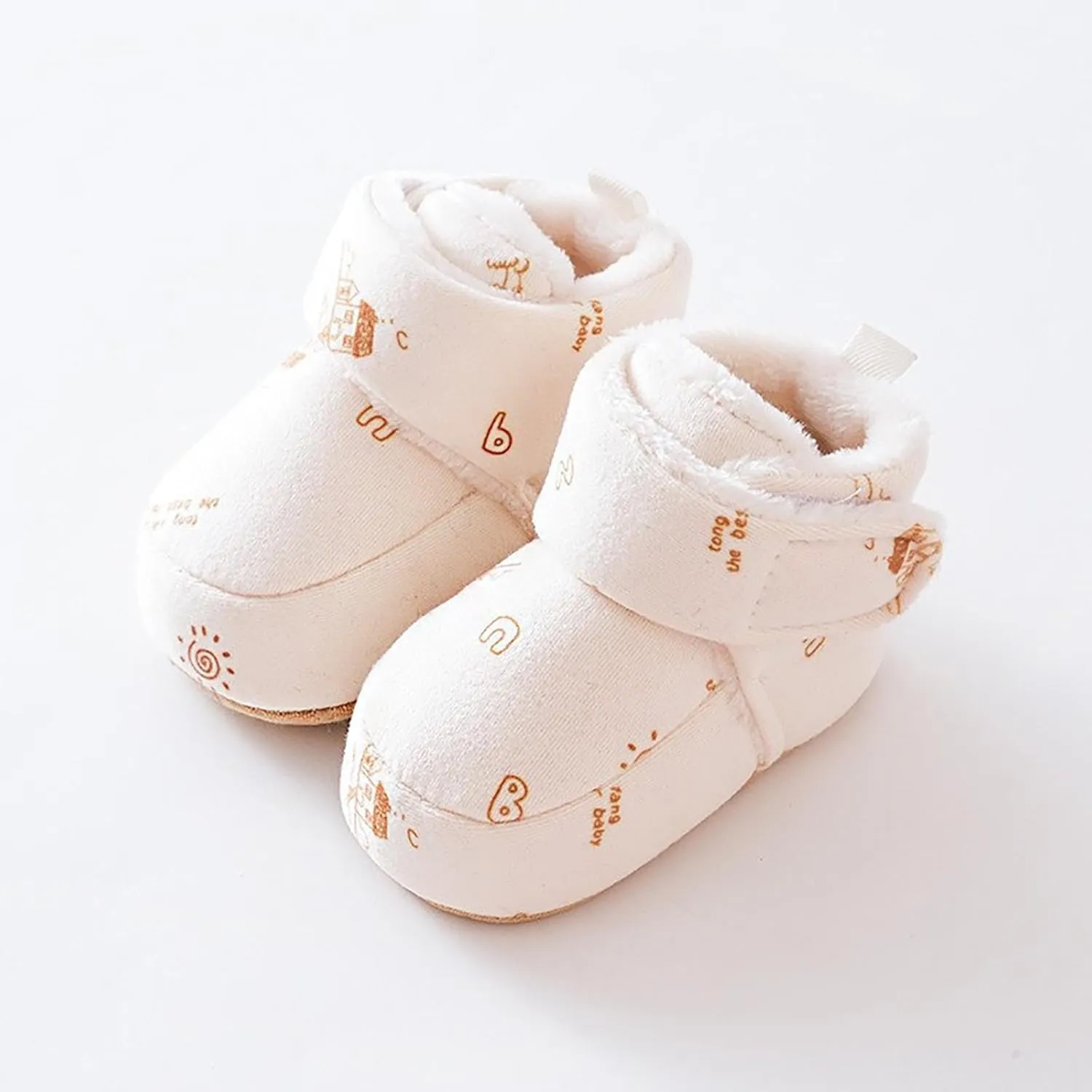 Winter Infant Toddler Shoes Boys Girls Baby Shoes Soft Sole Slip On Shoes Cute Animal Decoration Warm Pipsqueak Shoes