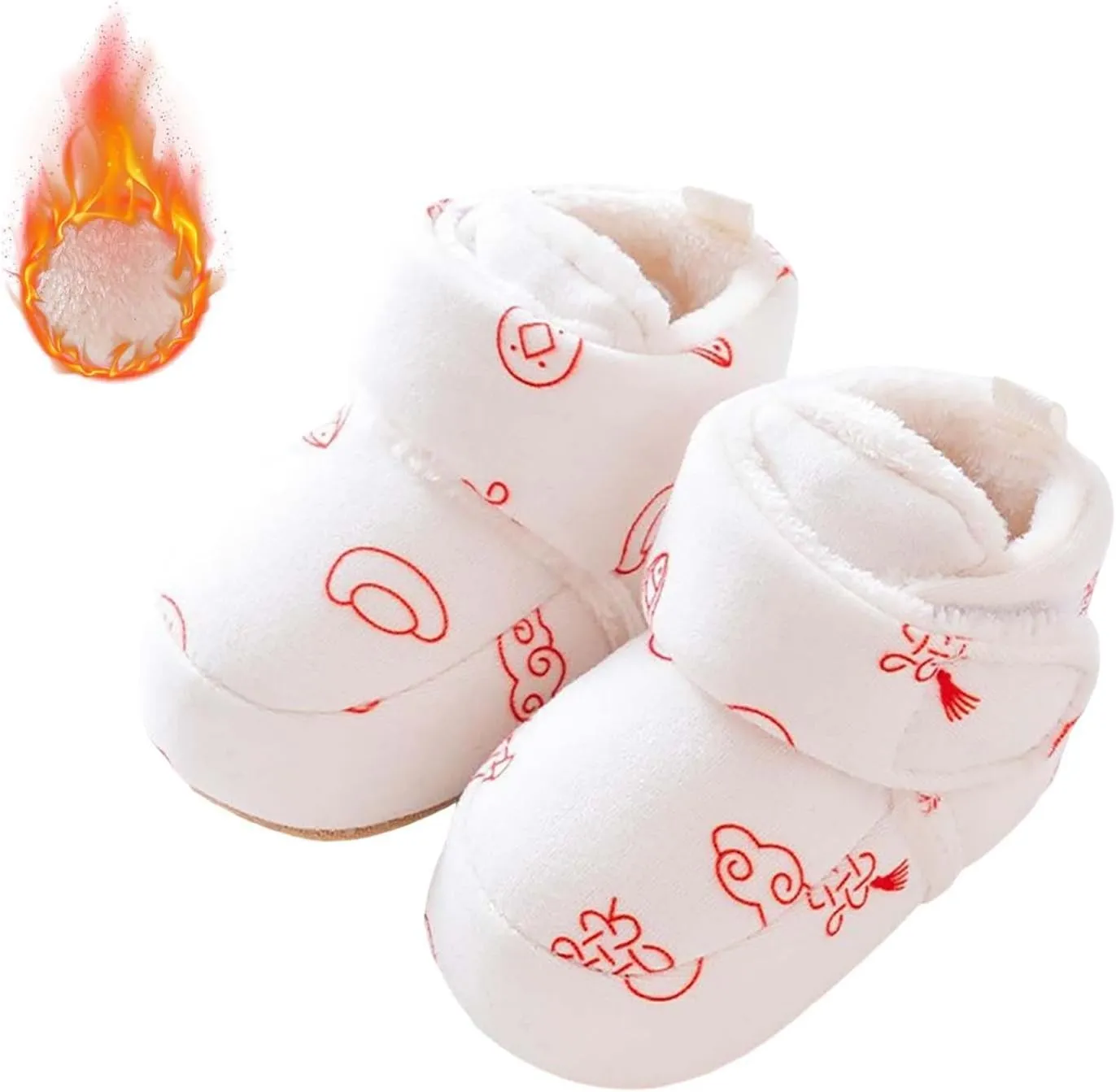 Winter Infant Toddler Shoes Boys Girls Baby Shoes Soft Sole Slip On Shoes Cute Animal Decoration Warm Pipsqueak Shoes