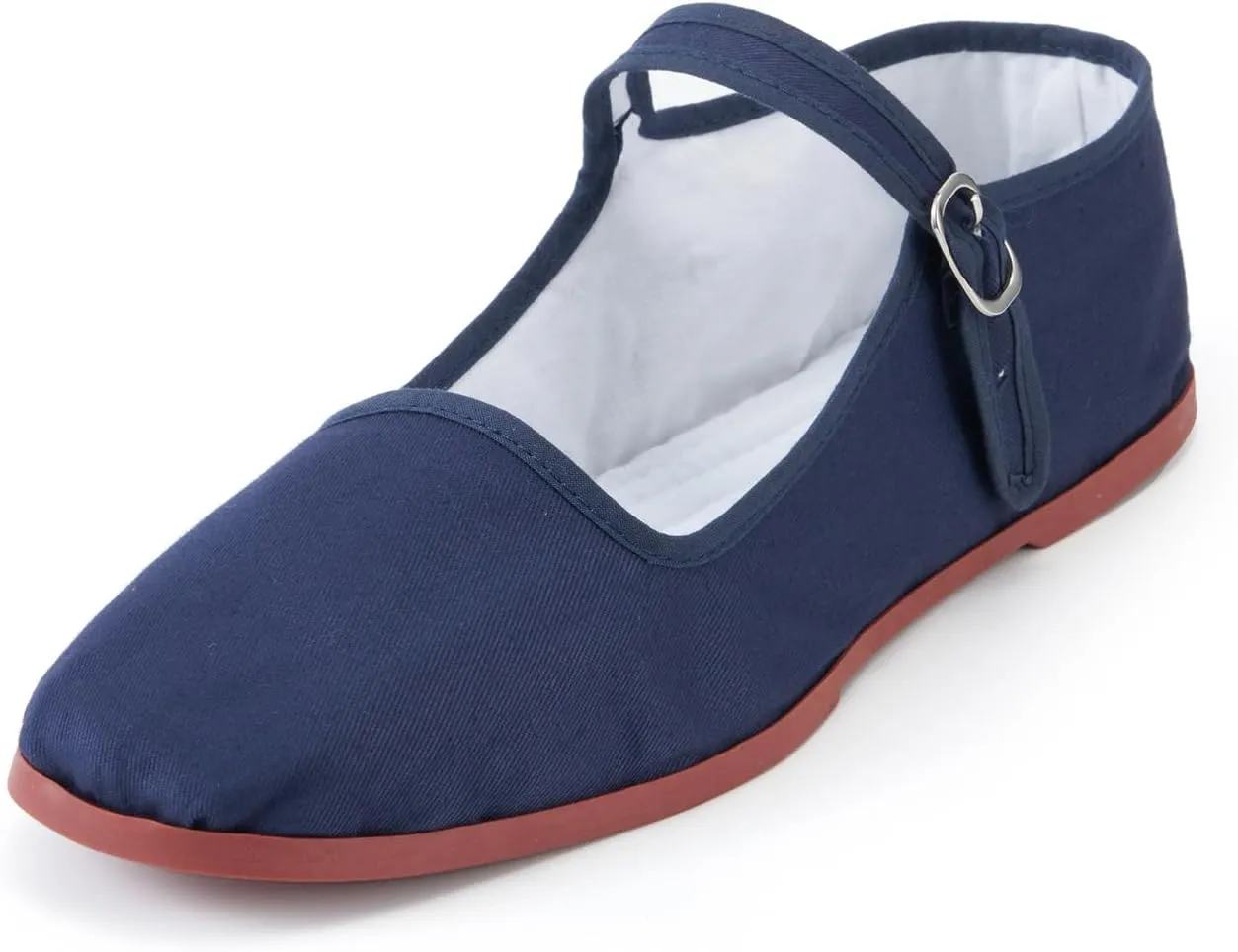 Womens Cotton Mary Janes, Classic China Flats, Chinese Slippers, Kung Fu China Baby Doll Tai Chi Shoes