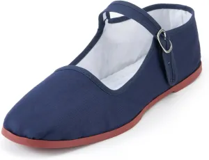 Womens Cotton Mary Janes, Classic China Flats, Chinese Slippers, Kung Fu China Baby Doll Tai Chi Shoes